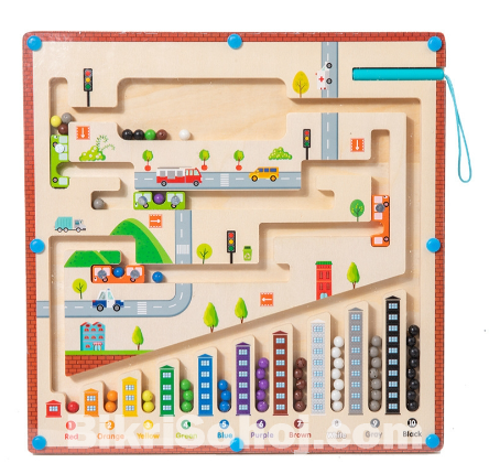 Montessori wooden puzzle toy